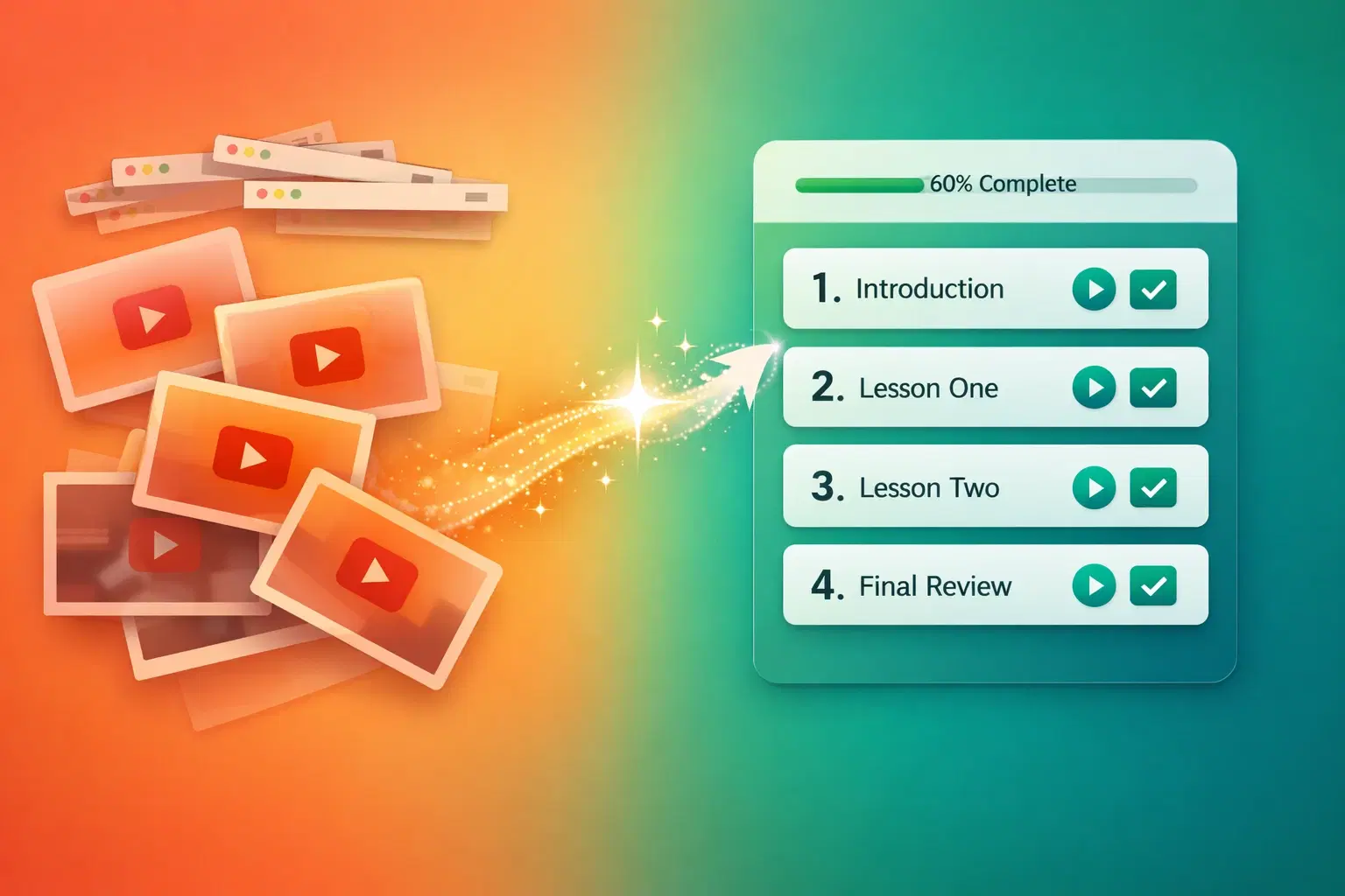 How to Turn YouTube Videos Into a Real Course